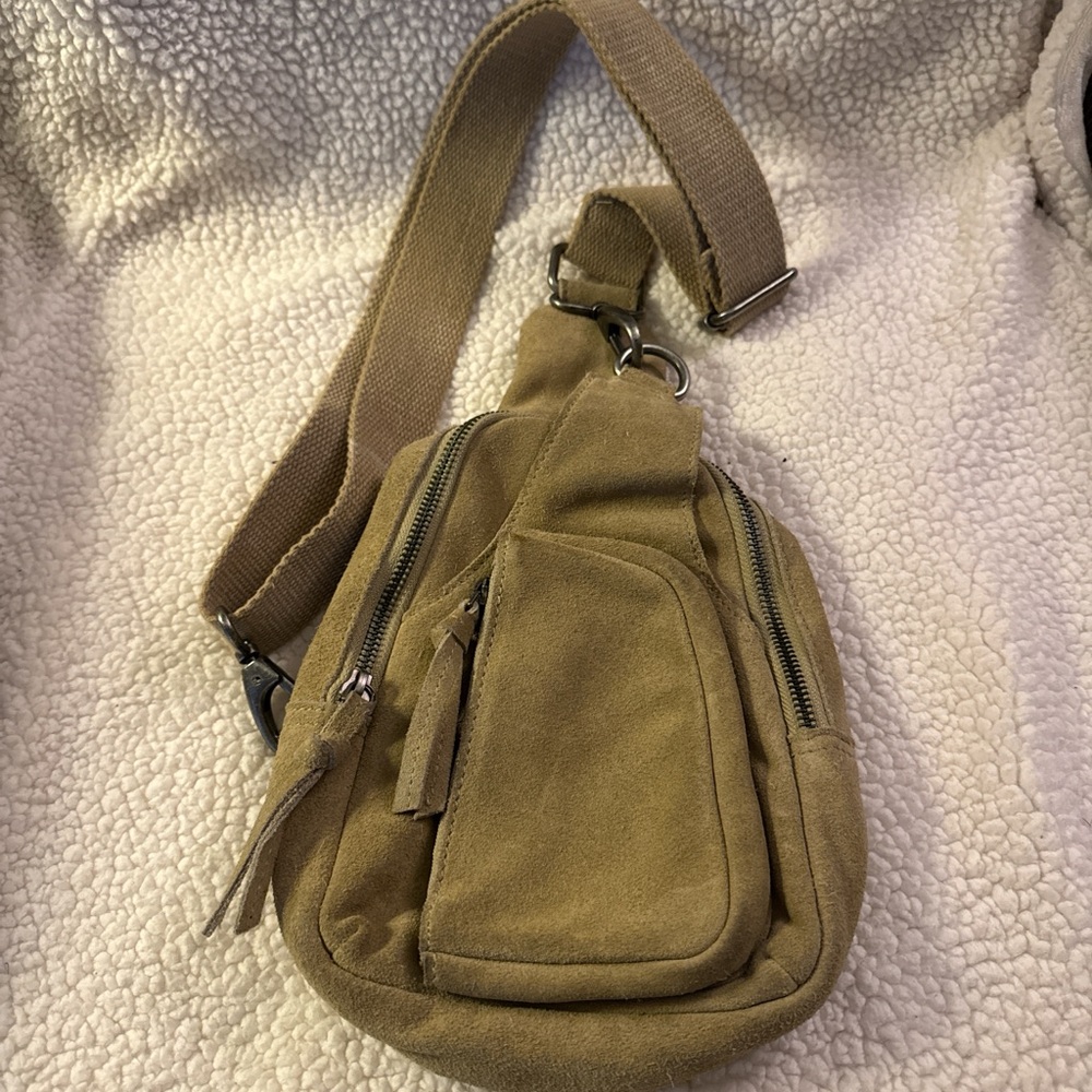 Free People Tan Shoulder Bag